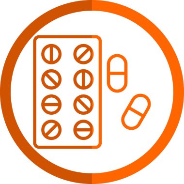 hap simgesi, vektör illüstrasyon tasarımı 