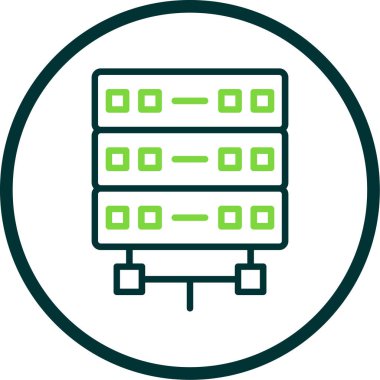 sunucu simgesi, vektör illüstrasyonu basit tasarım
