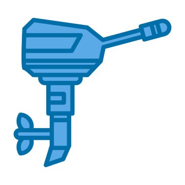 Hava kompresör renk simgesi. vektör illüstrasyonu