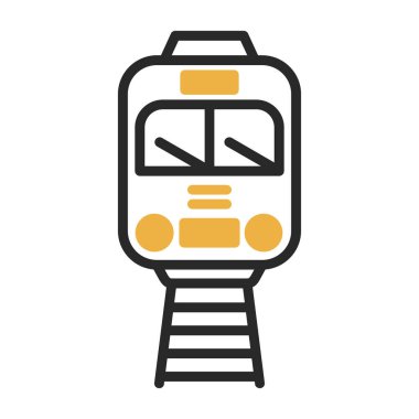 tram simgesi vektör illüstrasyonu