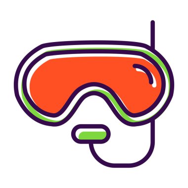 Gözlükler. Web simgesi basit illüstrasyon