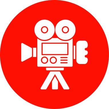 Web için sinema ikonu vektör simgesi