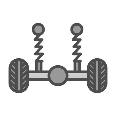 Araba tekerlek simgesi düz tarzı