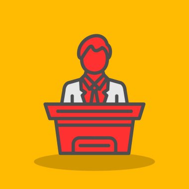 İş simgesinin vektör illüstrasyonu