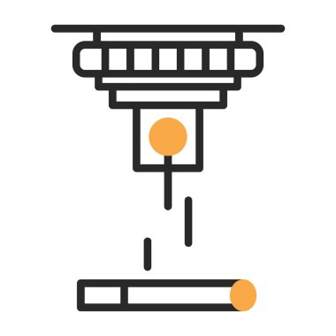 Lazer ağ simgesi vektör illüstrasyonu