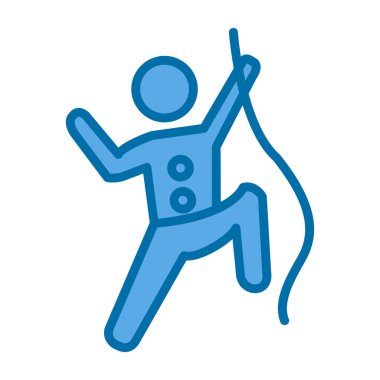 Web simgesi vektör illüstrasyonuna tırmanılıyor