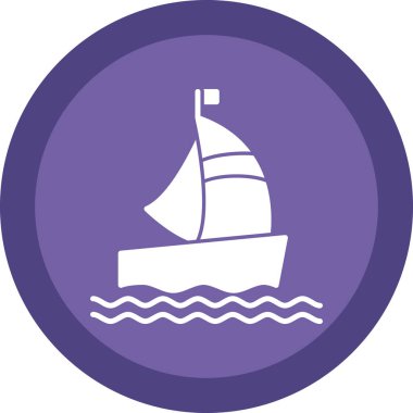 tekne web simgesi basit illüstrasyon