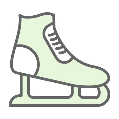 Buz pateni ikonu. Basit vektör illüstrasyonu