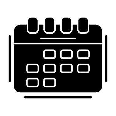 Takvim simgesi, vektör illüstrasyonu basit tasarım