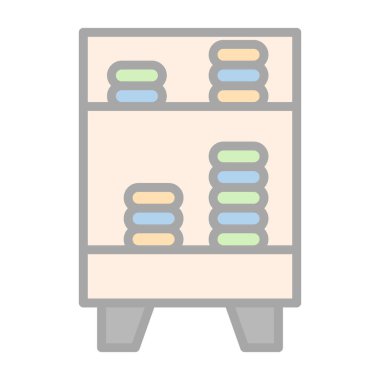 Dolap. Web simgesi basit illüstrasyon