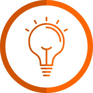 ampul simgesi vektör illüstrasyonu 