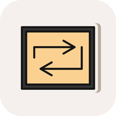 Web simgesi, vektör illüstrasyonunu tekrarla