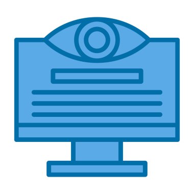 Göz simgesi vektör illüstrasyonu