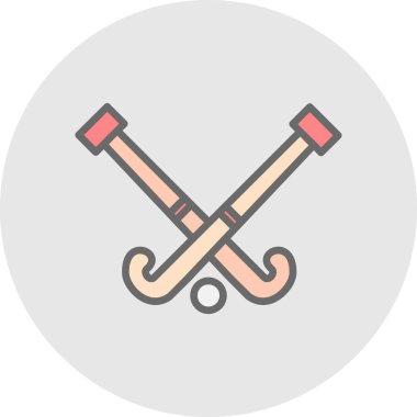 Modern Hokey simgesinin vektör çizimi                          