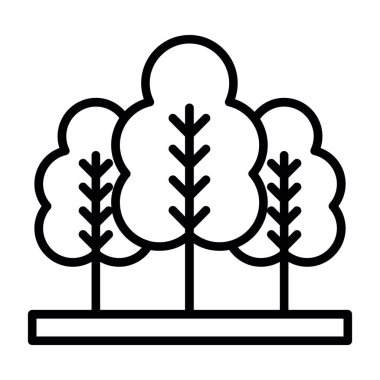 Ağaç bahçesi simgesi, özet biçimi