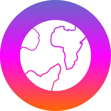 Bir harita simgesinin vektör illüstrasyonu