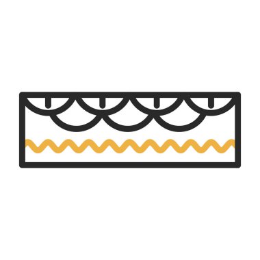 Altın dekoratif süsleme izole edilmiş ikon vektör çizimi tasarımı