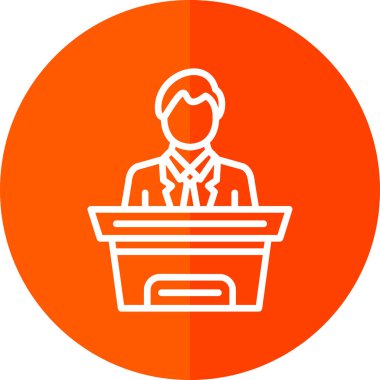 İş adamı simgesi vektör illüstrasyonu