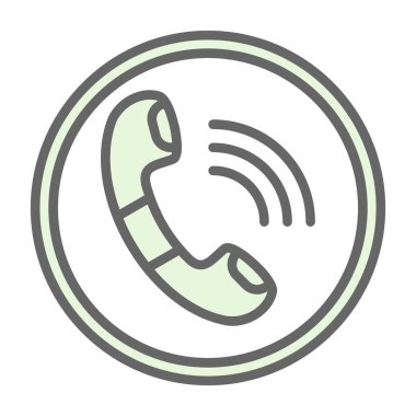telefon ahizesi simgesi, vektör çizimi basit tasarım