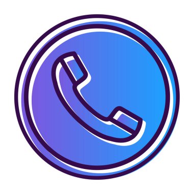 telefon ahizesi simgesi, vektör çizimi basit tasarım