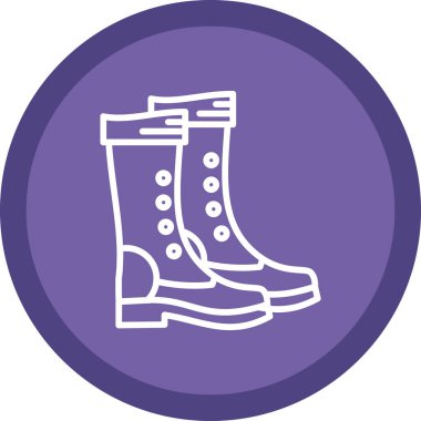 yürüyüş botları simgesi, vektör illüstrasyon tasarımı