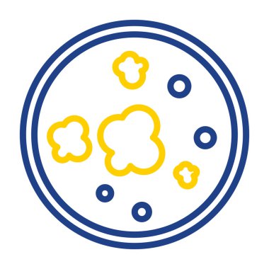 Beyaz arkaplanda bakteri vektörü çizimi