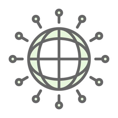 genel ağ bağlantı vektörü illüstrasyonu