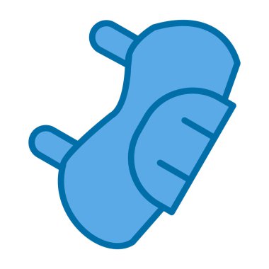 Mavi musluk ikonu. Web için su musluğu vektör simgelerinin özet çizimi