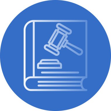 Hukuk kitabı simgesi, vektör illüstrasyonu basit tasarım