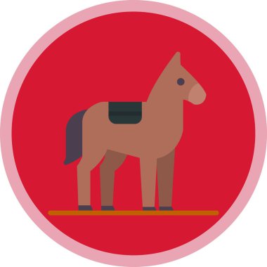 At yassı simgesi, vektör illüstrasyonu