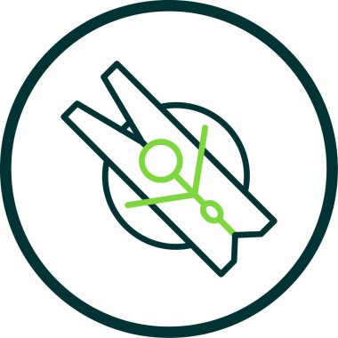 Giysi mandalı simgesinin vektör illüstrasyonu 