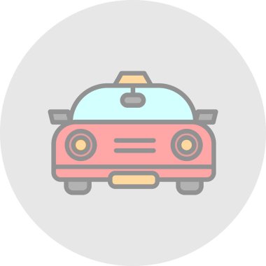 - Araba. Web simgesi basit illüstrasyon