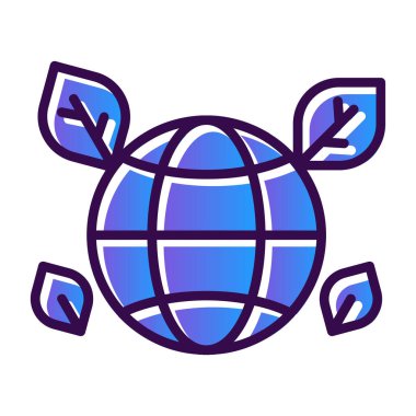 Küresel simge vektör illüstrasyonu