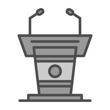 Hoparlör simgesi, vektör illüstrasyonu