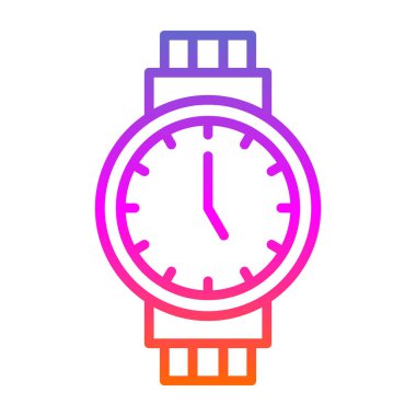 Wristwatch web icon simple illustration 