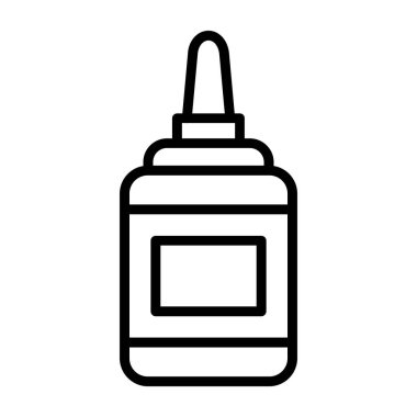 Hardal şişesinin vektör illüstrasyon simgesi 