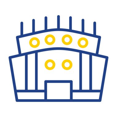 Stadyum. Web simgesi basit illüstrasyon