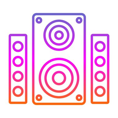 hoparlör simgesi, vektör illüstrasyonu basit tasarım