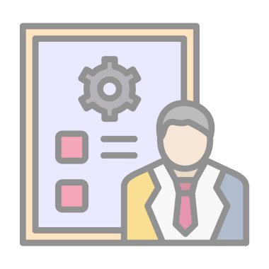 Yönetici simgesi vektör illüstrasyonu