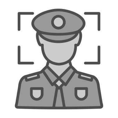 Ordu asker vektör simgesi