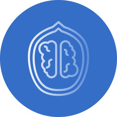 Ceviz. Web simgesi basit illüstrasyon
