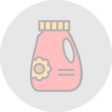 Şişe. Web simgesi basit illüstrasyon