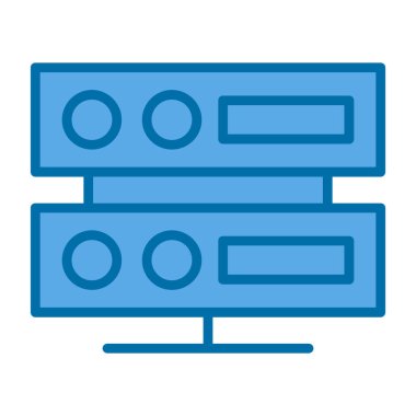 sunucu simgesi, vektör illüstrasyonu basit tasarım