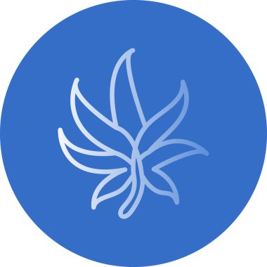 esrar yaprağı simgesi, vektör illüstrasyonu