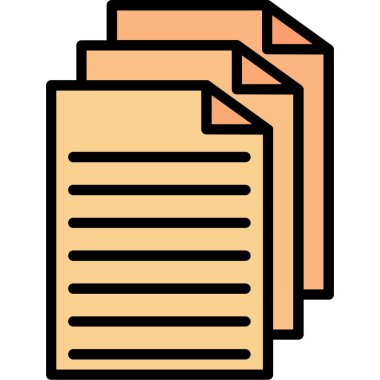 belge simgesi vektör illüstrasyonu 