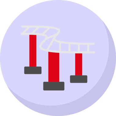  Hız treni simgesi, vektör illüstrasyonu 