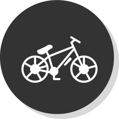 Dağ bisikleti kutsal kişilerin resmi, vektör çizim