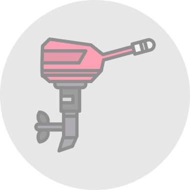 Tornavida. Web simgesi basit illüstrasyon