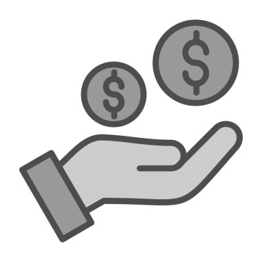 para vektör çizgisi simgesi