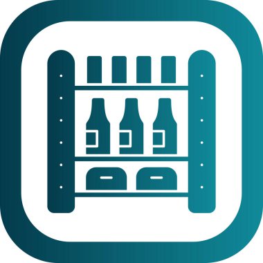 Bira şişeleri ikonu. Ağ için bira şişeleri vektör simgesinin basit çizimi